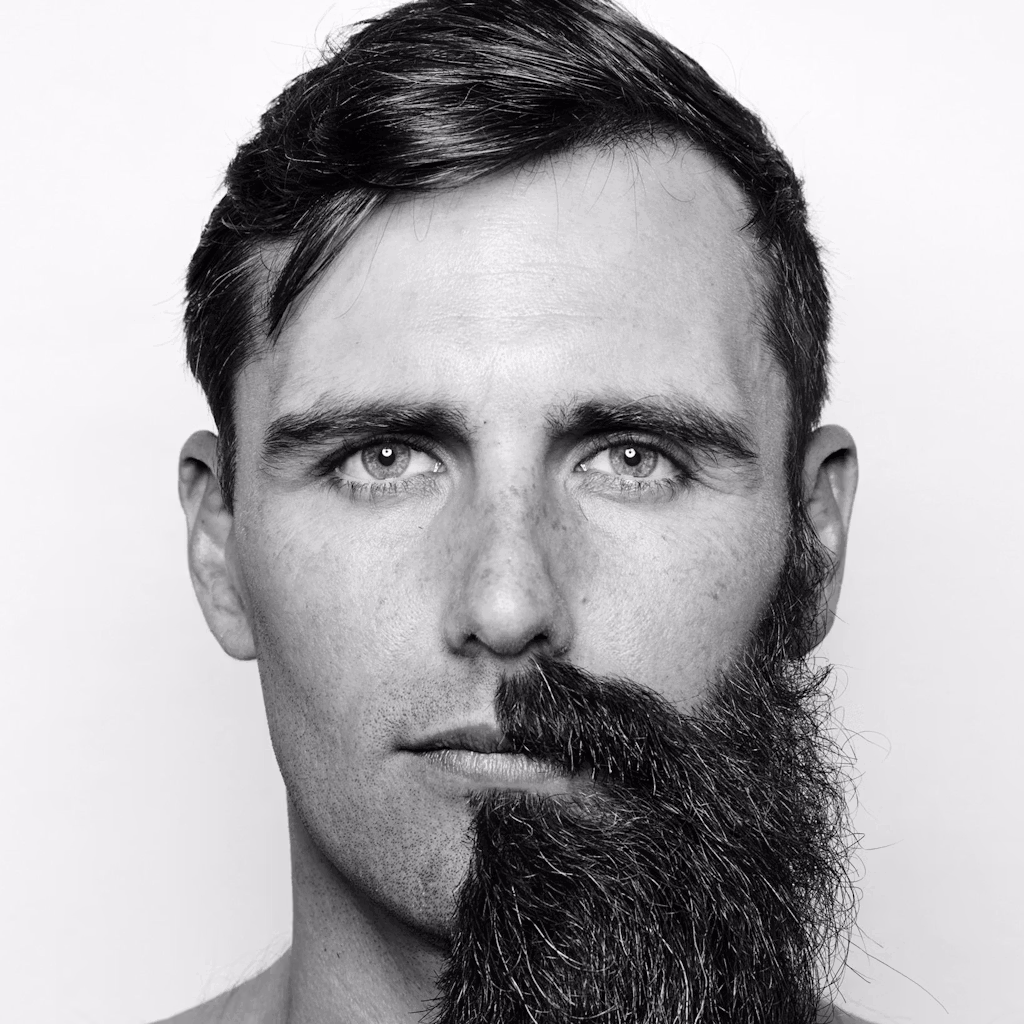 The HalfCut, half-shaved beard, half-shaved head